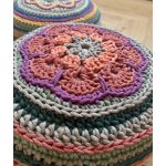 Afrikai virág - párna horgolásminta