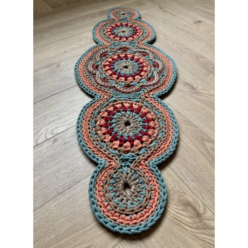 Horgolt asztali futó - mintaleírás