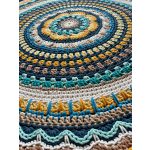 Crazy Daisy - horgolt szőnyegminta