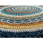 Crazy Daisy - horgolt szőnyegminta