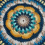 Crazy Daisy - horgolt szőnyegminta