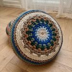 Kékcsillag - párna horgolásminta